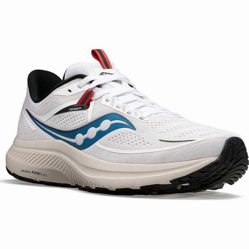 Men's Saucony Omni 21 Running Shoes White / Brown | YWIMLSZ-24