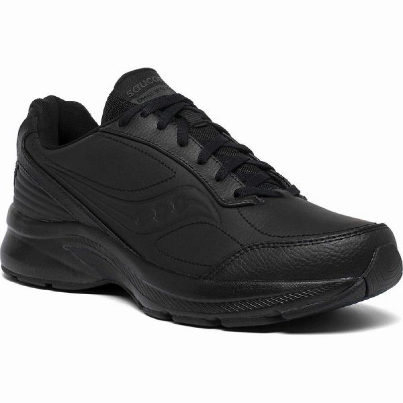 Men's Saucony Omni Walker 3 Walking Shoes Black | NVZXBHF-60