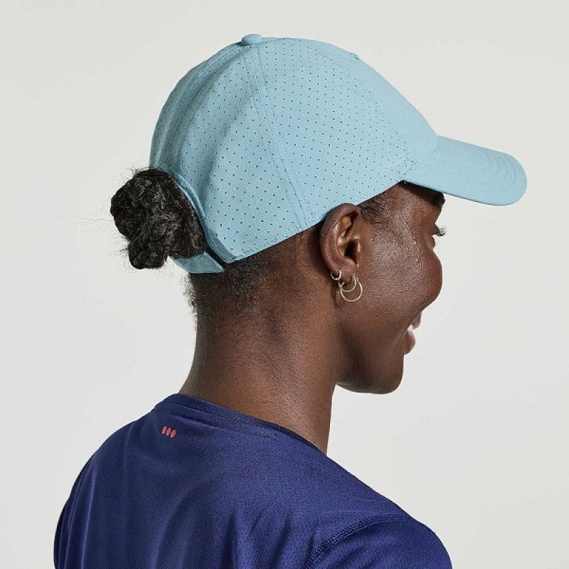 Men's Saucony Outpace Petite Hats Blue | BRMUIAX-78