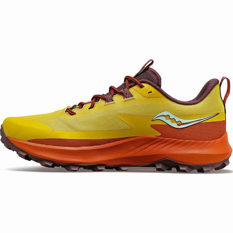 Men's Saucony Peregrine 13 Running Shoes Yellow | FGZXHET-50