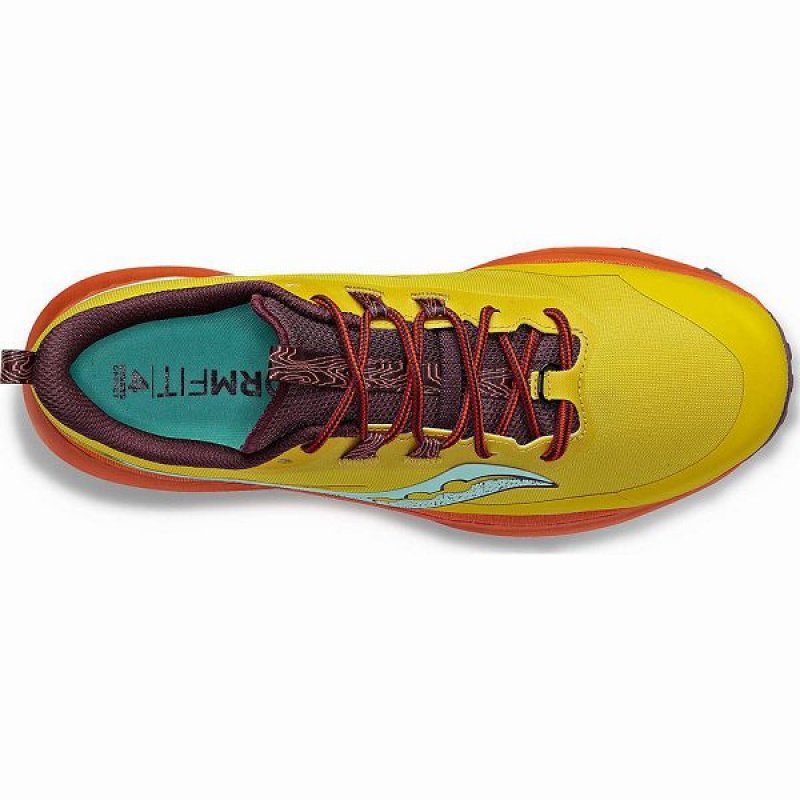 Men's Saucony Peregrine 13 Running Shoes Yellow | FGZXHET-50