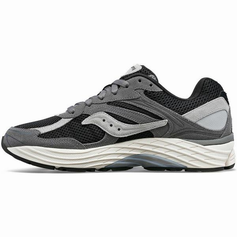 Men's Saucony ProGrid Omni 9 Premium Sneakers Grey / Black | WBORKMZ-87