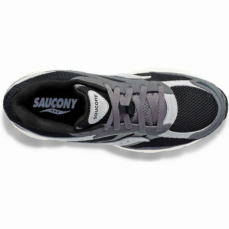 Men's Saucony ProGrid Omni 9 Premium Sneakers Grey / Black | WBORKMZ-87