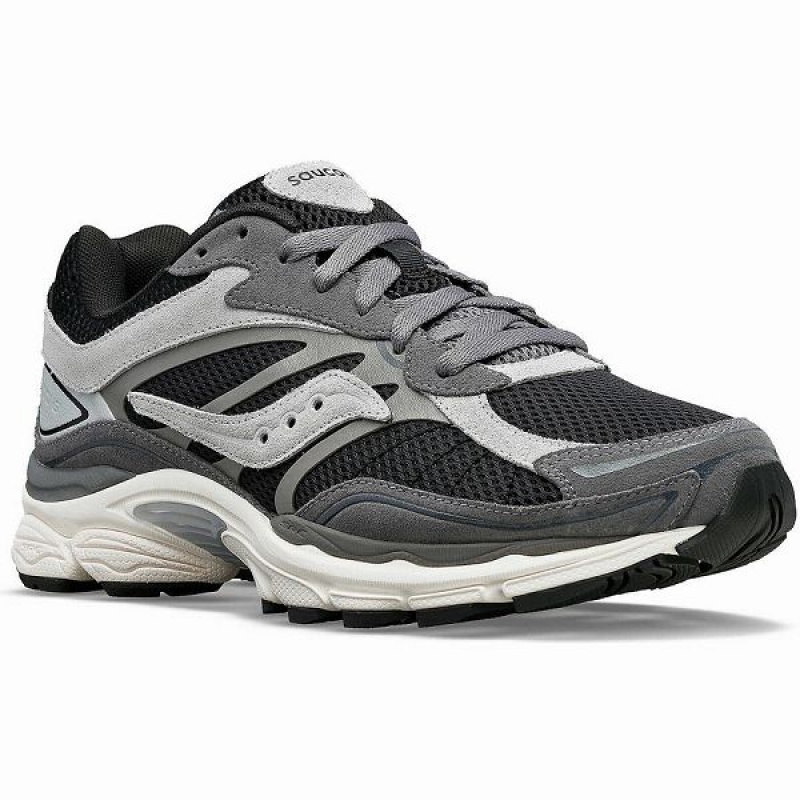 Men's Saucony ProGrid Omni 9 Premium Sneakers Grey / Black | WBORKMZ-87