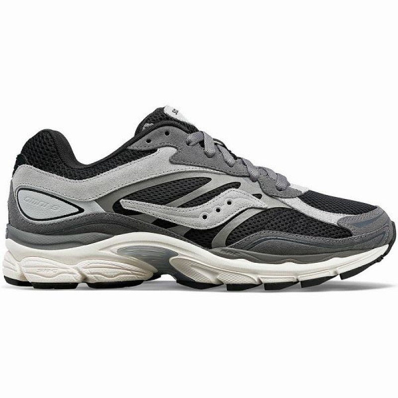 Men\'s Saucony ProGrid Omni 9 Premium Sneakers Grey / Black | WBORKMZ-87