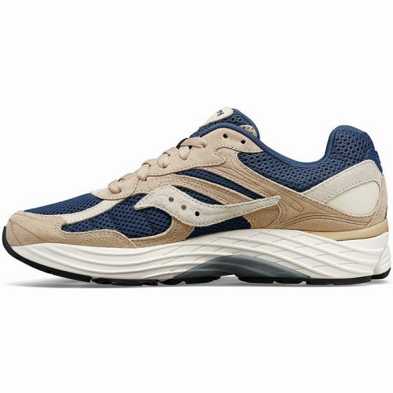 Men's Saucony ProGrid Omni 9 Premium Sneakers Beige / Blue | OMXCAWP-58