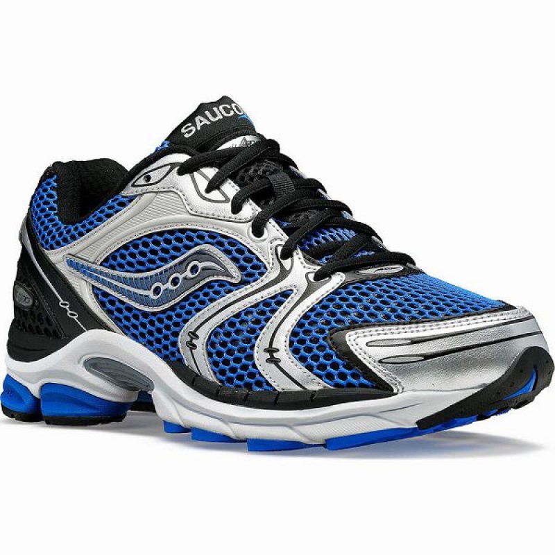 Men's Saucony ProGrid Triumph 4 Sneakers Blue / Silver | EVIXSCJ-84