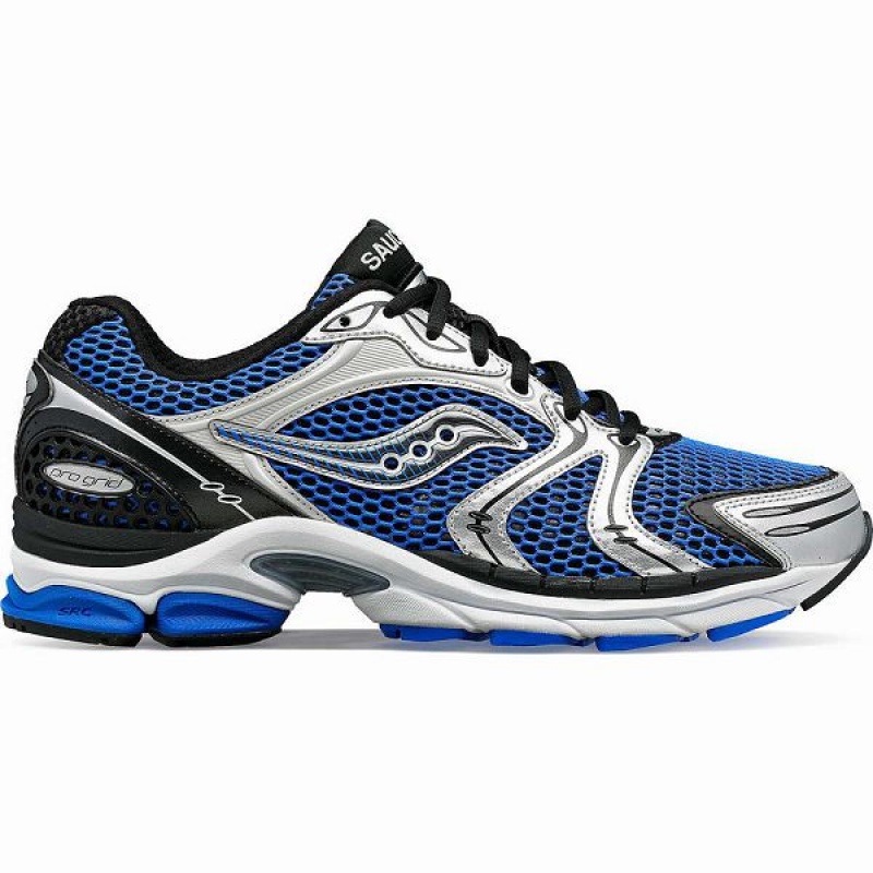 Men\'s Saucony ProGrid Triumph 4 Sneakers Blue / Silver | EVIXSCJ-84