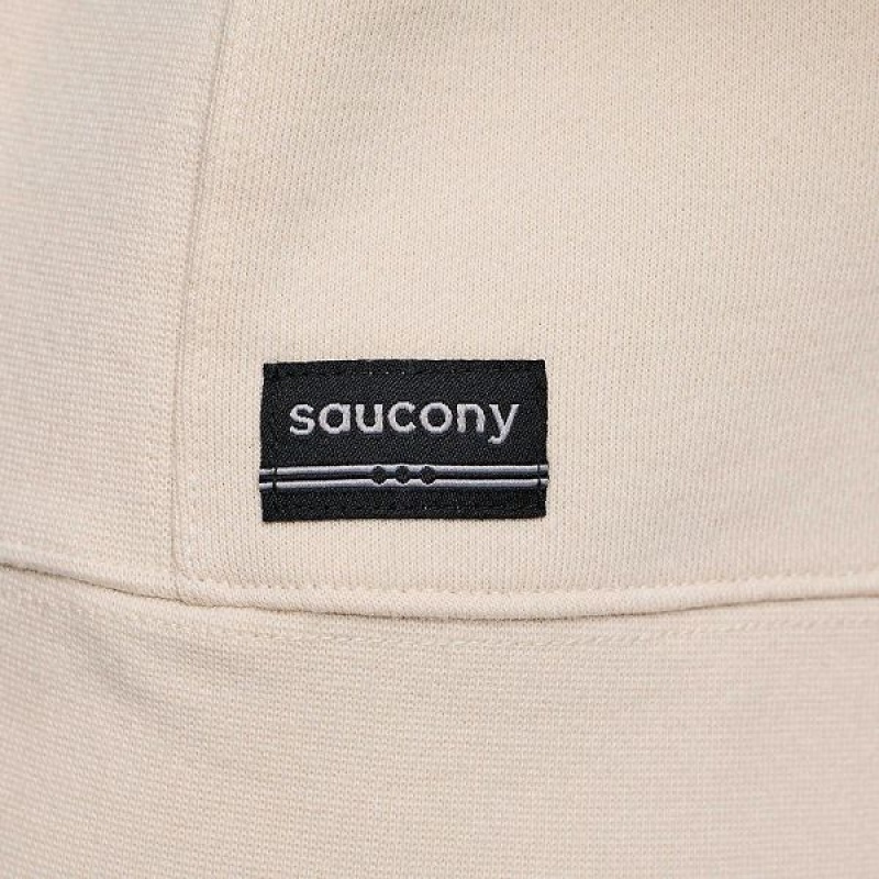 Men's Saucony Recovery Crew Sweatshirt Beige | ZAYRXIM-27