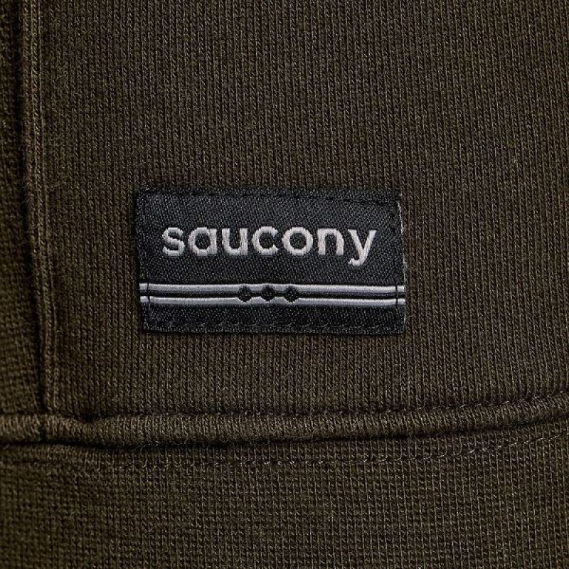 Men's Saucony Recovery Crew Sweatshirt Umbra Graphic | AHEXUKT-38