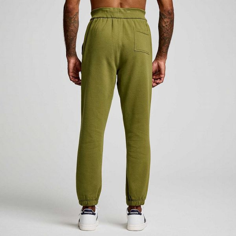 Men's Saucony Recovery Sweatpants Khaki | SHRWEZL-64