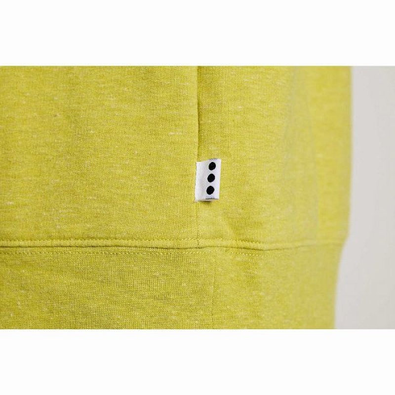 Men's Saucony Rested Crewneck Sweatshirt Yellow | VCYXINF-32