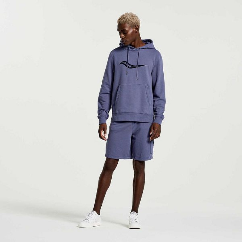 Men's Saucony Rested Hoodie Blue | EMGYPAB-56