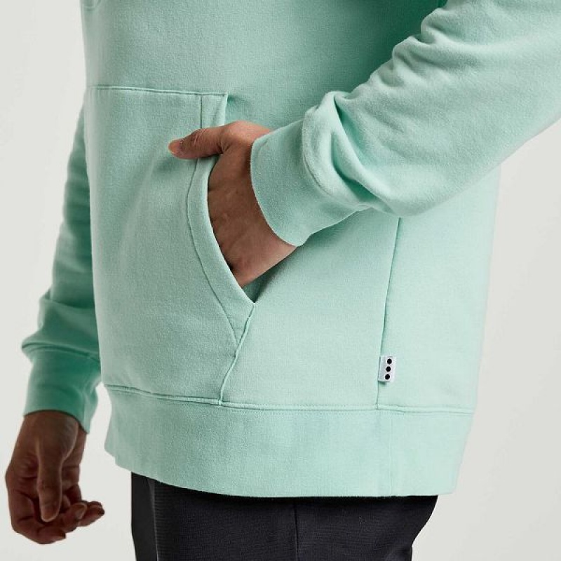 Men's Saucony Rested Hoodie Turquoise | ORWBECF-70