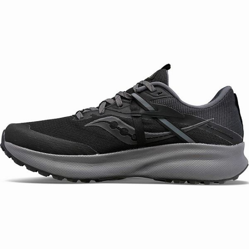 Men's Saucony Ride 15 TR GTX Trail Running Shoes Black / Grey | GFDAZVP-97