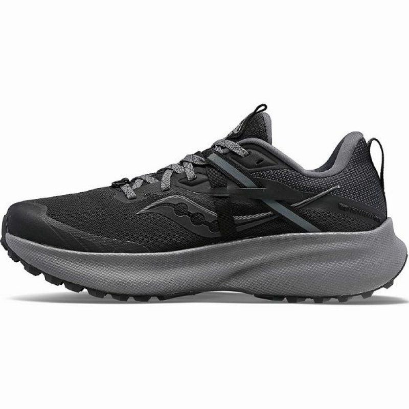 Men's Saucony Ride 15 TR Trail Running Shoes Black / Grey | OGUHDAC-36