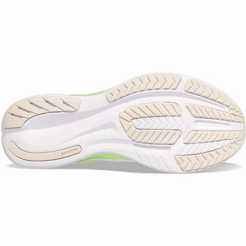 Men's Saucony Ride 16 Running Shoes White / Green | SPONWLC-53