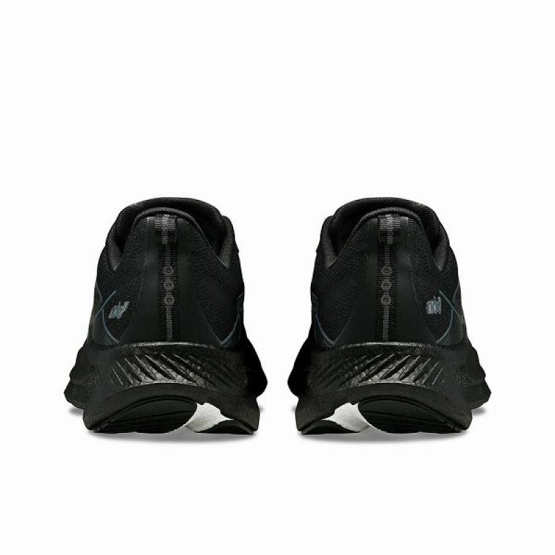 Men's Saucony Ride 17 Running Shoes Black | OGAVSEN-08