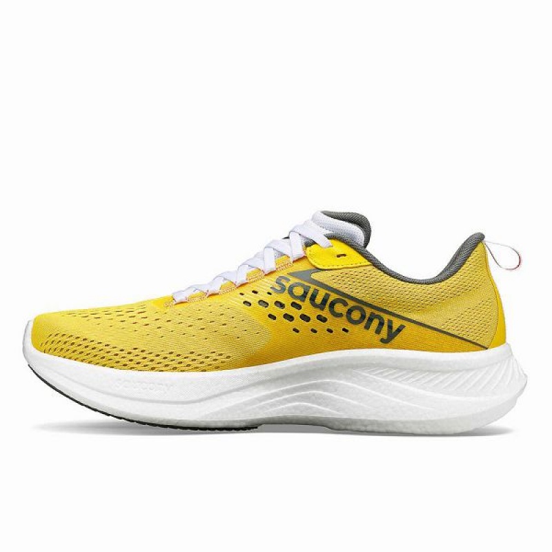 Men's Saucony Ride 17 Running Shoes Yellow | KQGJLXS-18