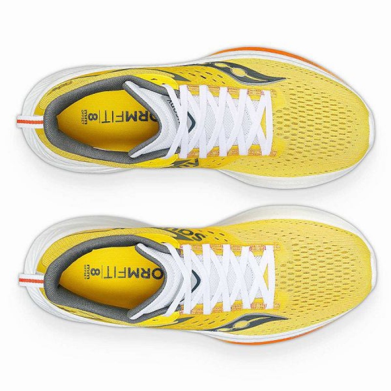 Men's Saucony Ride 17 Running Shoes Yellow | KQGJLXS-18