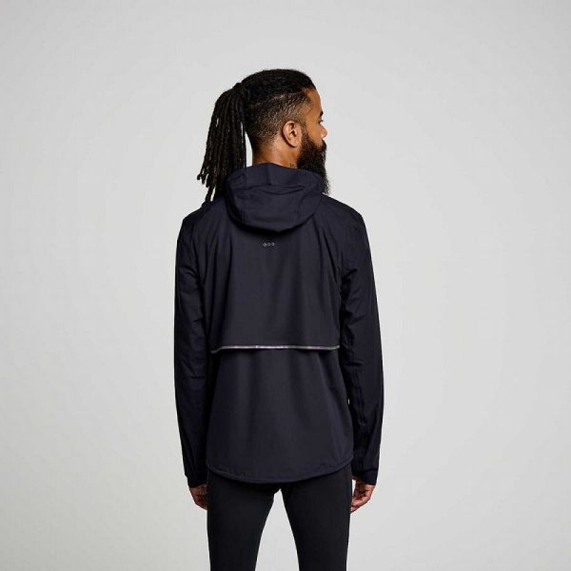 Men's Saucony Runshield Jackets Black | UFJWZDT-50