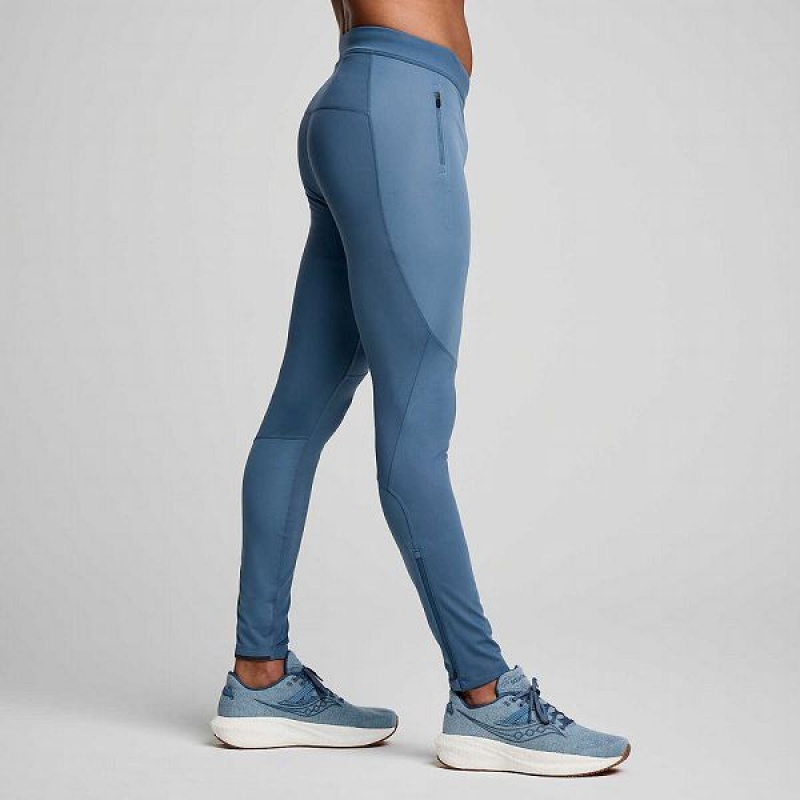 Men's Saucony Runshield Tight Blue | SDAHVKY-20