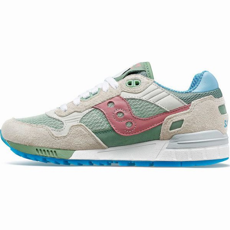 Men's Saucony Shadow 5000 Blue-Footed Booby Sneakers White / Multicolor | KNXUGEM-36