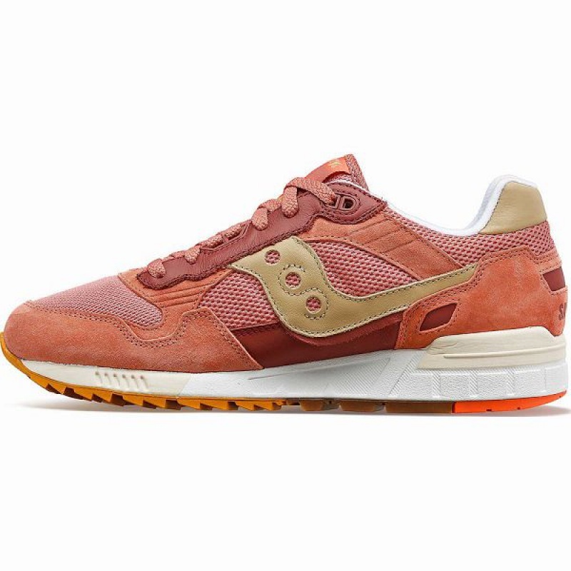 Men's Saucony Shadow 5000 Premium Sneakers Coral / Brown | YKFJESZ-91