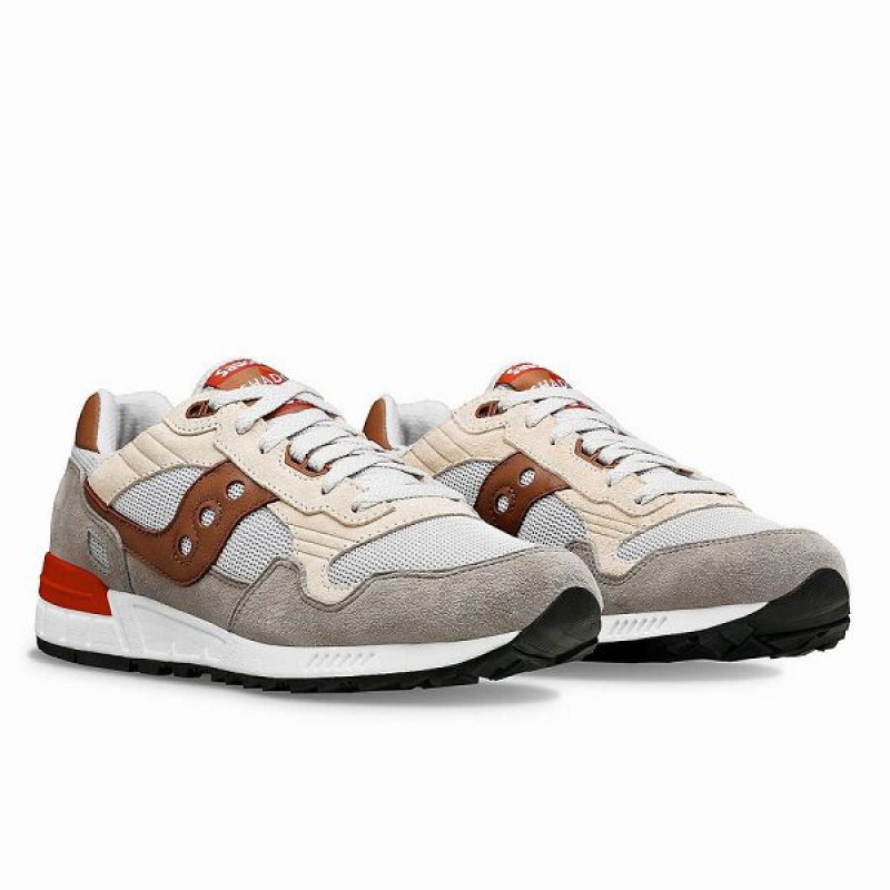 Men's Saucony Shadow 5000 Sneakers Grey / Brown | HWTRYUA-81