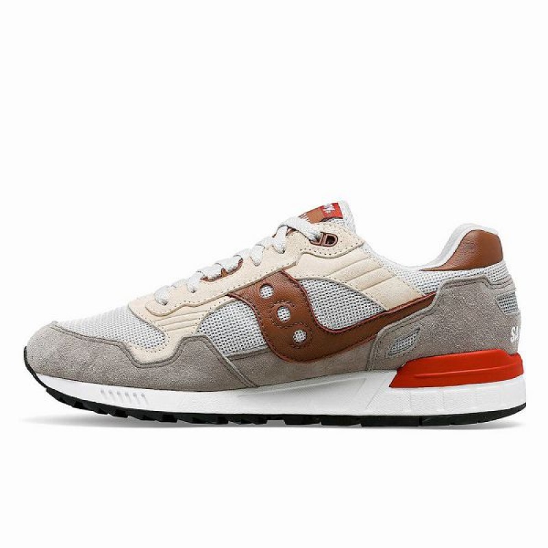 Men's Saucony Shadow 5000 Sneakers Grey / Brown | HWTRYUA-81