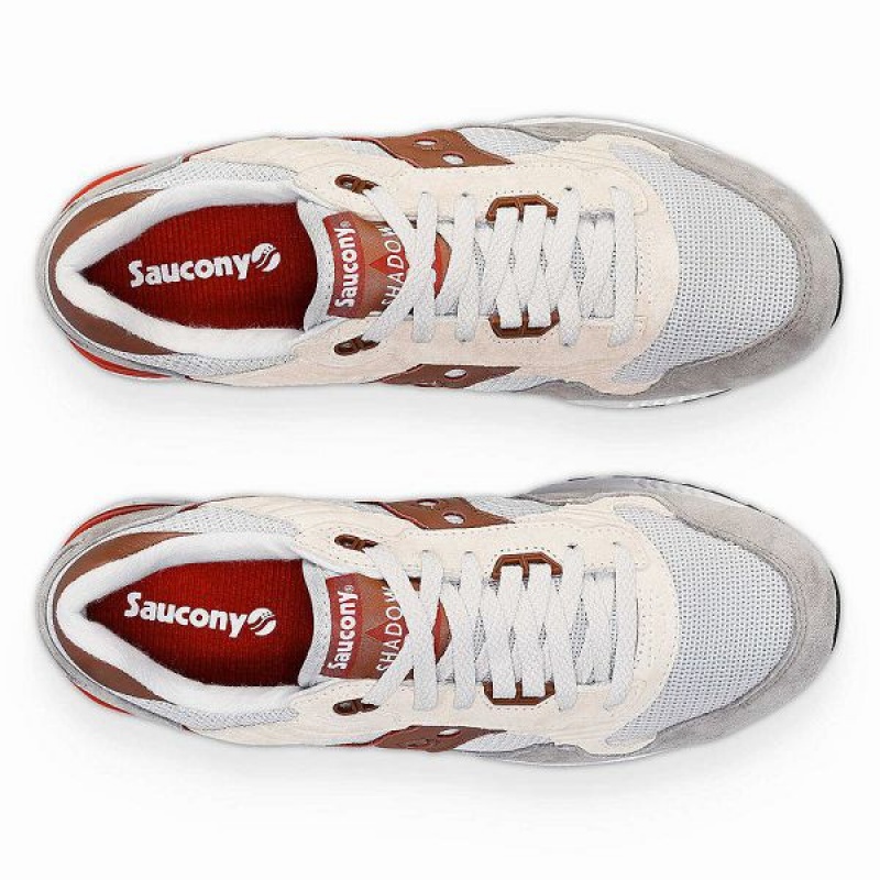 Men's Saucony Shadow 5000 Sneakers Grey / Brown | HWTRYUA-81