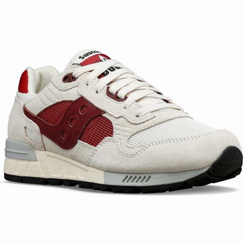 Men's Saucony Shadow 5000 Sneakers White / Red | IDJCPET-24