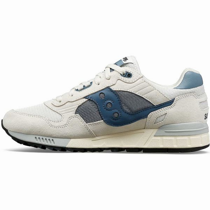 Men's Saucony Shadow 5000 Sneakers White / Blue | BIQLKNA-07