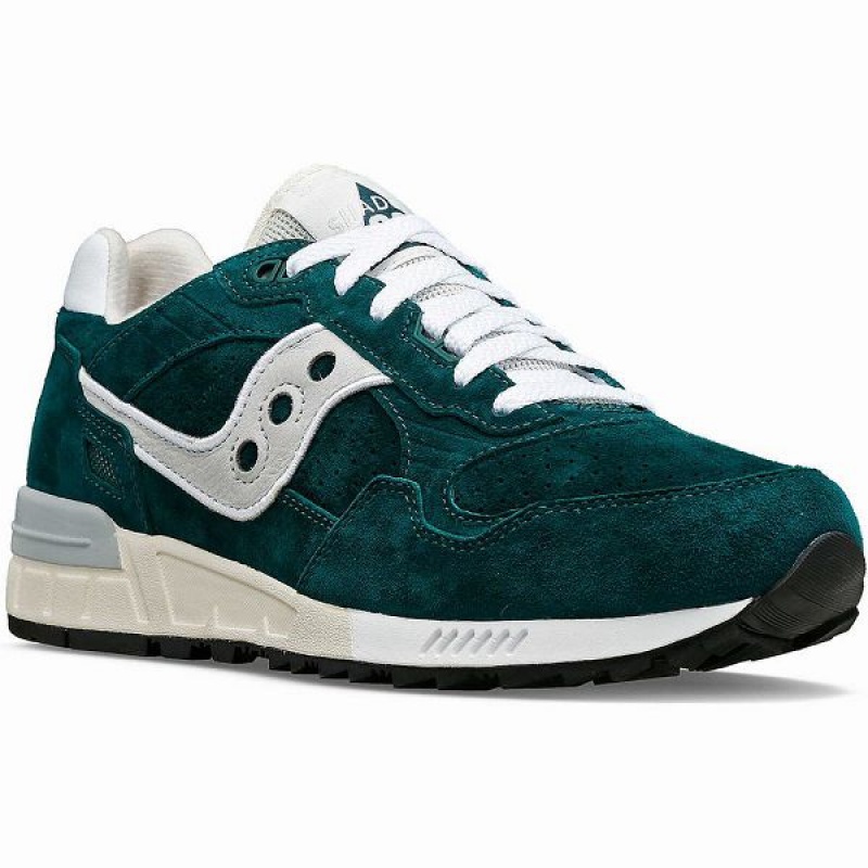 Men's Saucony Shadow 5000 Suede Sneakers Green | FSCUOEK-63