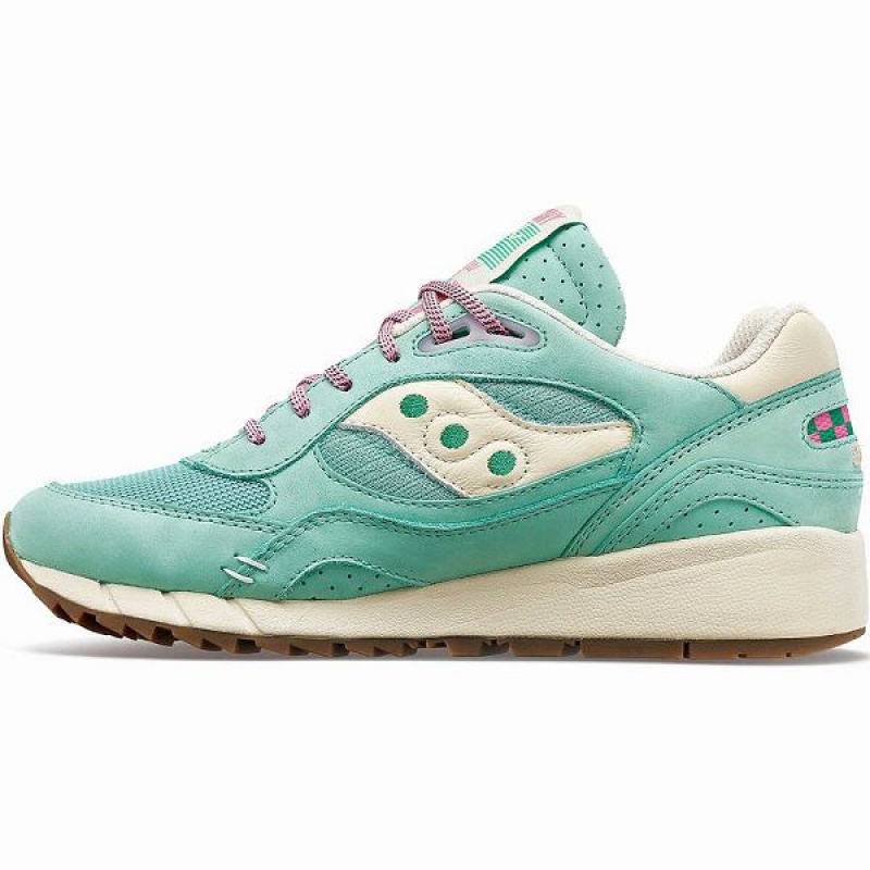 Men's Saucony Shadow 6000 Earth Citizen Sneakers Light Turquoise / White | GSRLVDN-63