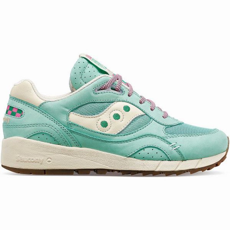 Men\'s Saucony Shadow 6000 Earth Citizen Sneakers Light Turquoise / White | GSRLVDN-63