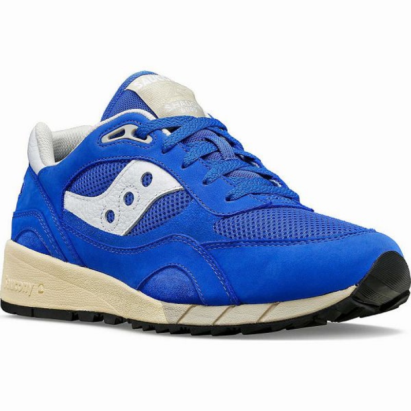 Men's Saucony Shadow 6000 Premium Sneakers Blue / White | JDAGEOM-82