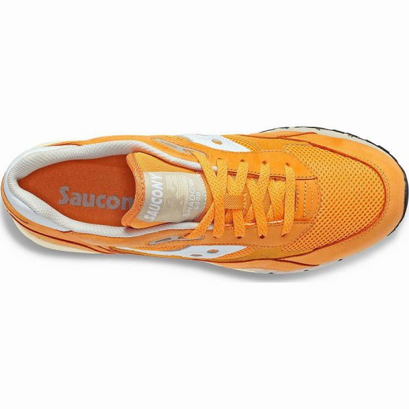 Men's Saucony Shadow 6000 Premium Sneakers Orange / White | TQAUYGI-46