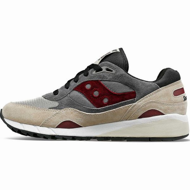 Men's Saucony Shadow 6000 Sneakers Beige / Grey | EBDOVIP-57