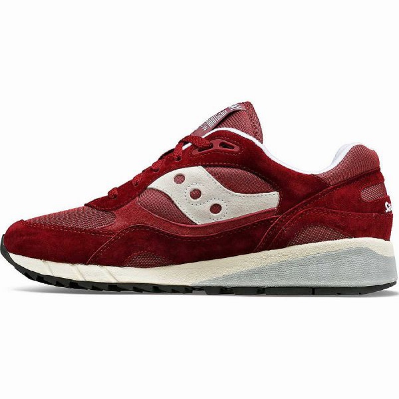 Men's Saucony Shadow 6000 Sneakers Burgundy | RMSZWVJ-23