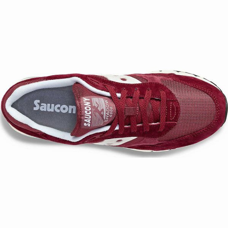 Men's Saucony Shadow 6000 Sneakers Burgundy | RMSZWVJ-23