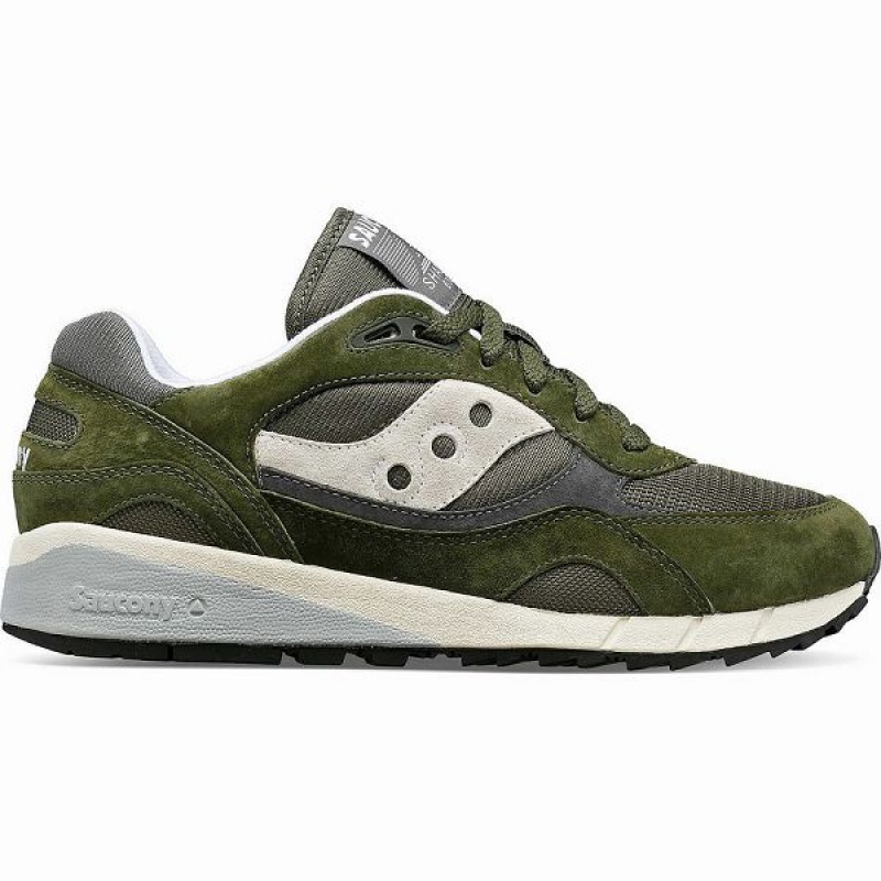 Men\'s Saucony Shadow 6000 Sneakers Green / Grey | TGMBFXL-32