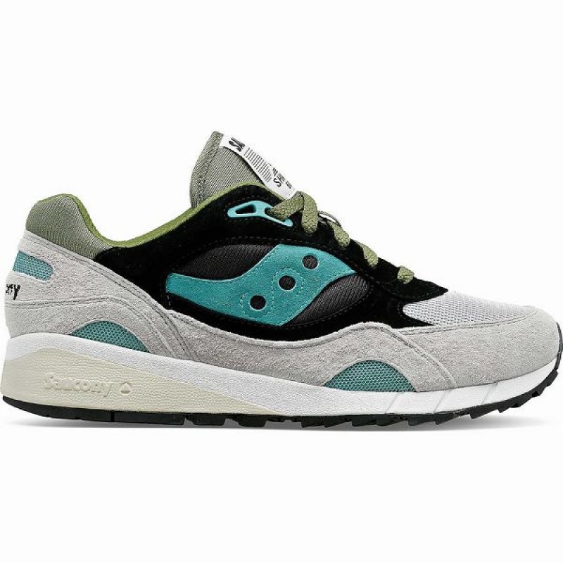 Men\'s Saucony Shadow 6000 Sneakers Grey / Green / Black | PROFADK-68