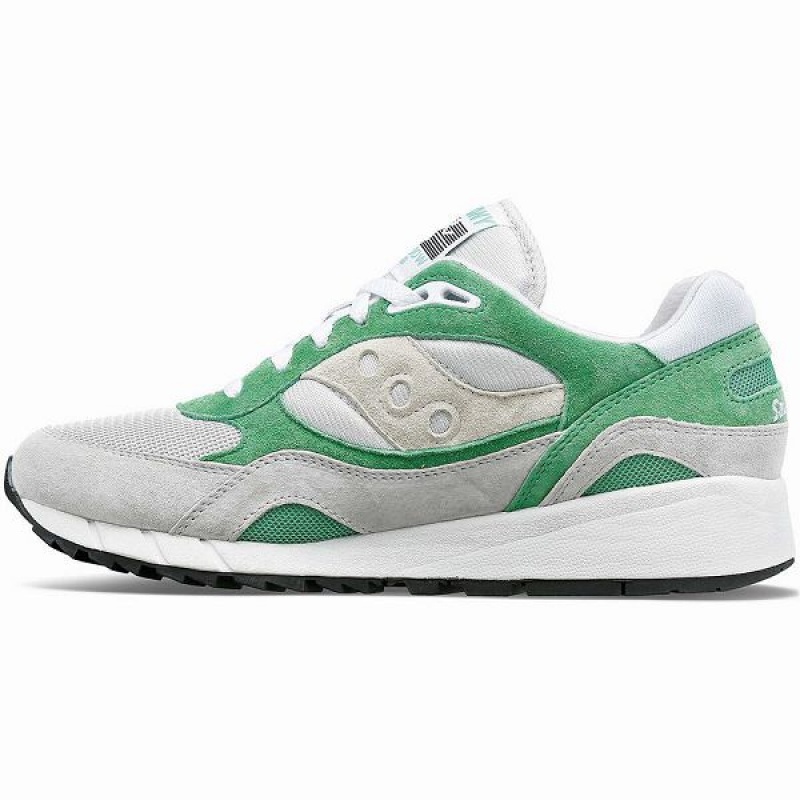 Men's Saucony Shadow 6000 Sneakers Grey / Green | FJQYWVP-16