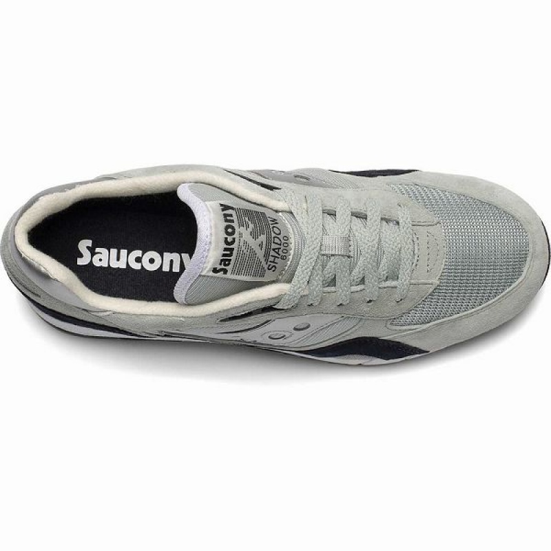 Men's Saucony Shadow 6000 Sneakers Grey / Silver | ZTADXOL-91