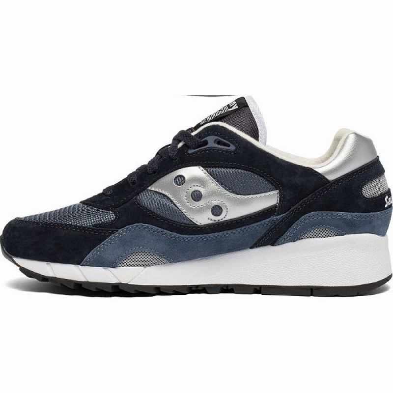 Men's Saucony Shadow 6000 Sneakers Navy / Silver | GHVLRNC-36