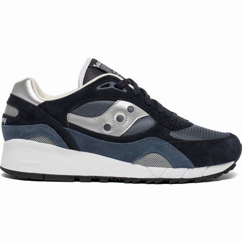 Men\'s Saucony Shadow 6000 Sneakers Navy / Silver | GHVLRNC-36