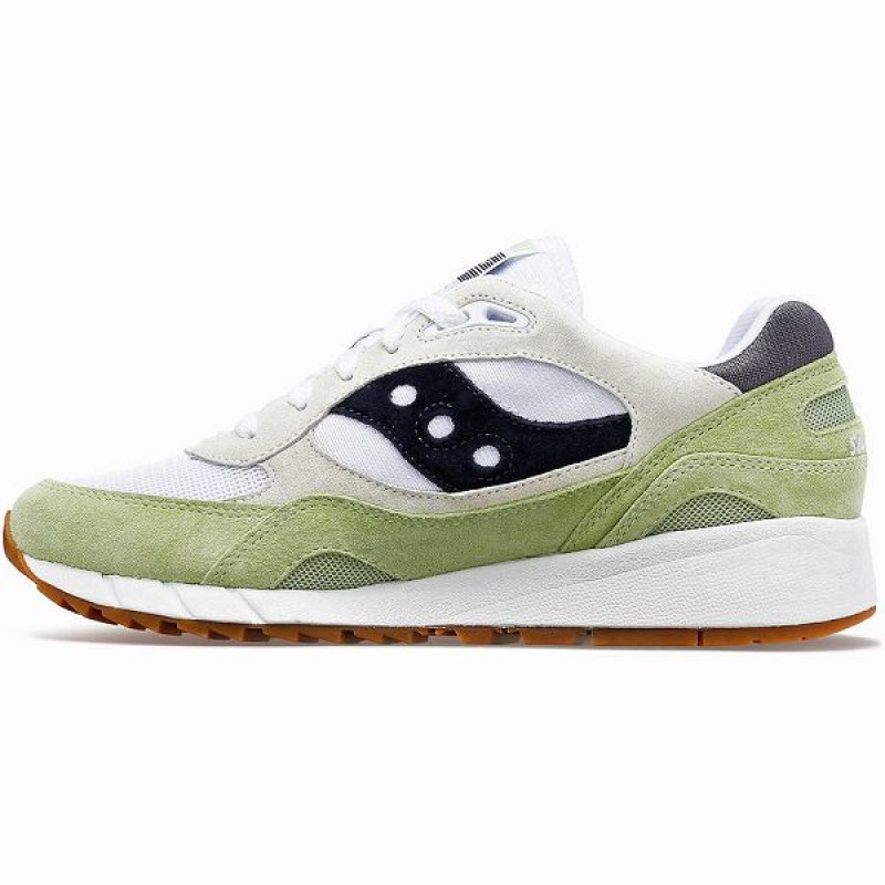 Men's Saucony Shadow 6000 Sneakers White / Mint / Navy | KRJMYBH-06