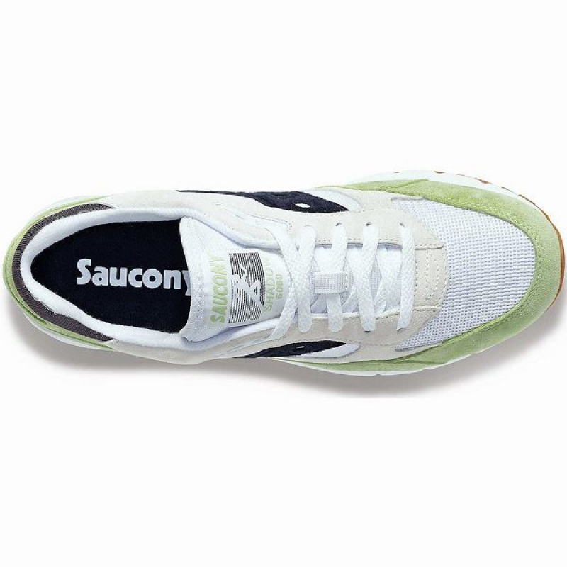 Men's Saucony Shadow 6000 Sneakers White / Mint / Navy | KRJMYBH-06