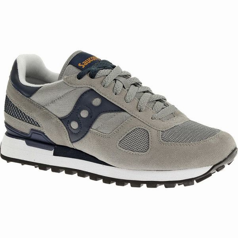 Men's Saucony Shadow Original Sneakers Grey / Navy | ZWBHEGQ-81